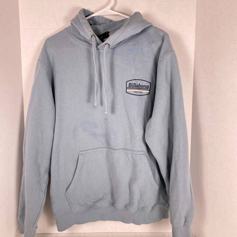 Billabong Classic pullover Hoodie. Size Large. blue-ish/grey